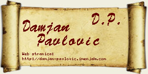 Damjan Pavlović vizit kartica